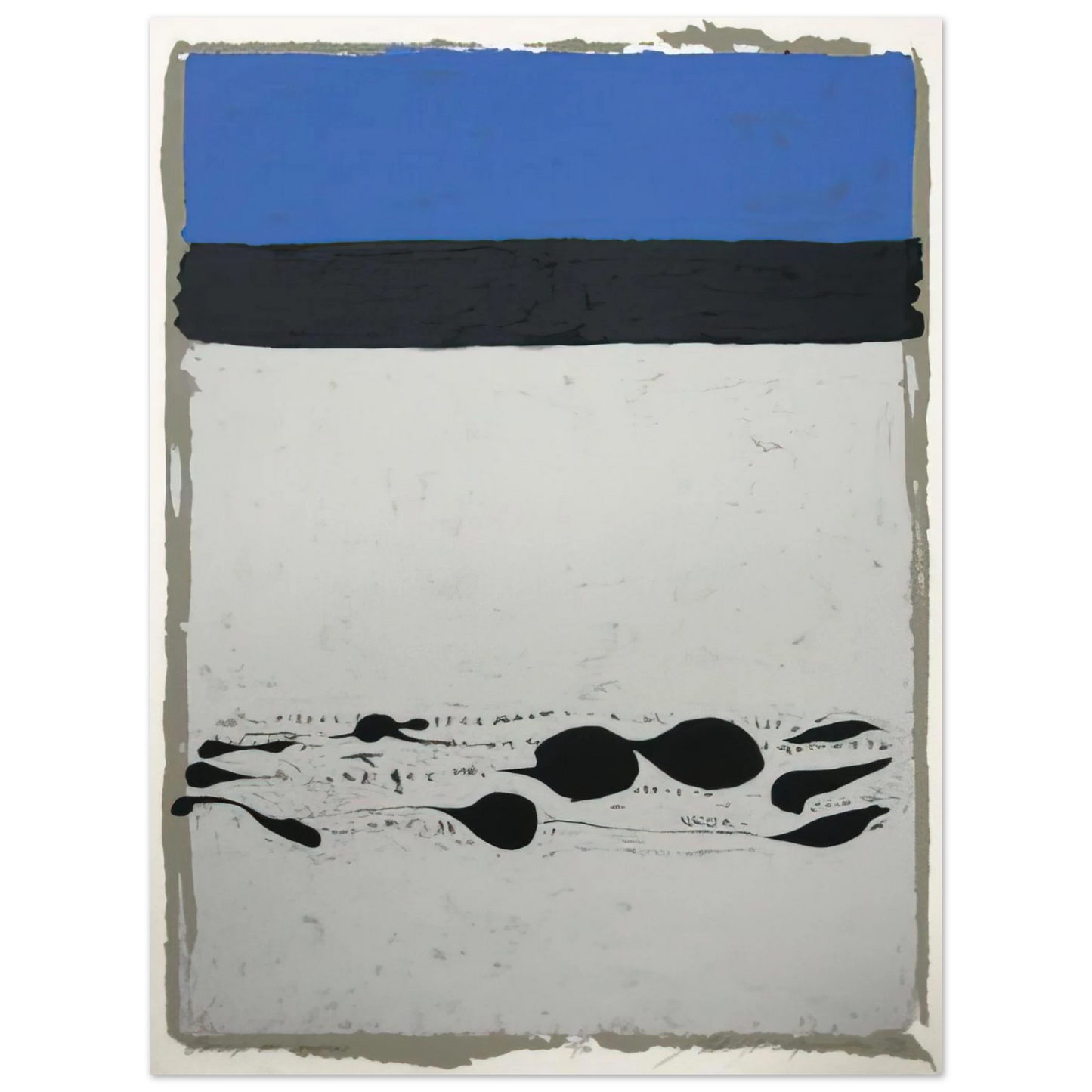 Adja Yunkers - Passages Des Soupias - 1973 75x100 cm / 30x40inches Fine Art Poster