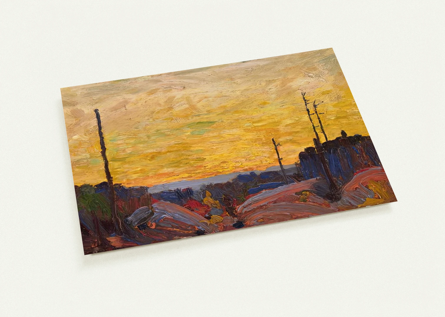 BURNED OVER LAND 1916 By Tom Thomson Pack of 10 Post Cards | Tom Thomson Post Cards | A6 (10.5 x 14.8 cm) - 4.1 x 5.8 inches