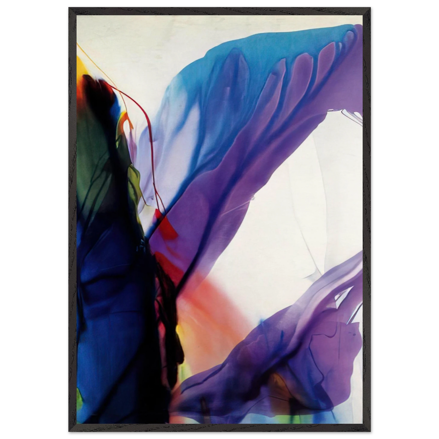 Phenomena Yonder Near - 1964 - Paul Jenkins 70x100 cm / 28x40 inches Framed Art Print – Black Wooden Frame