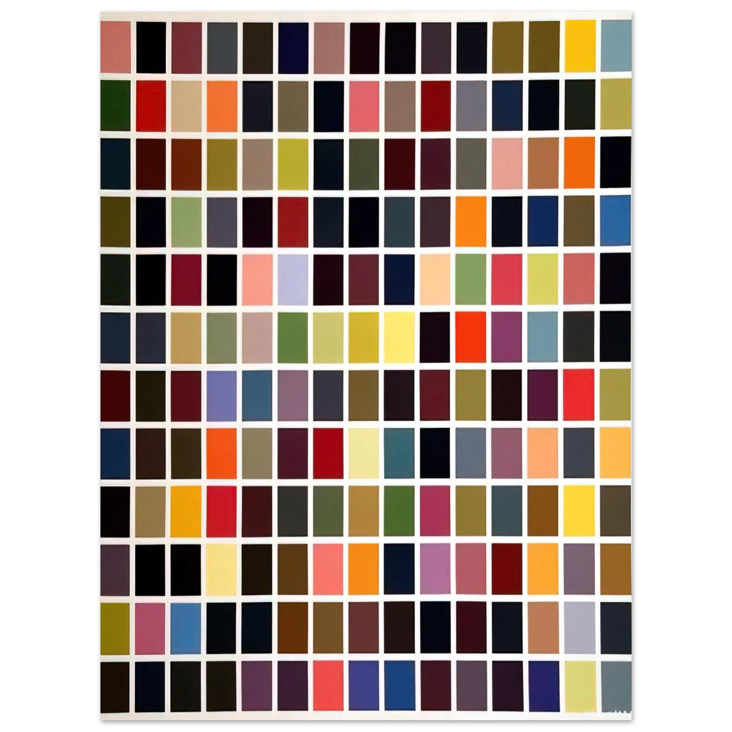 Gerhard Richter - 180 COLORS 75x100 cm / 30x40inches Fine Art Poster