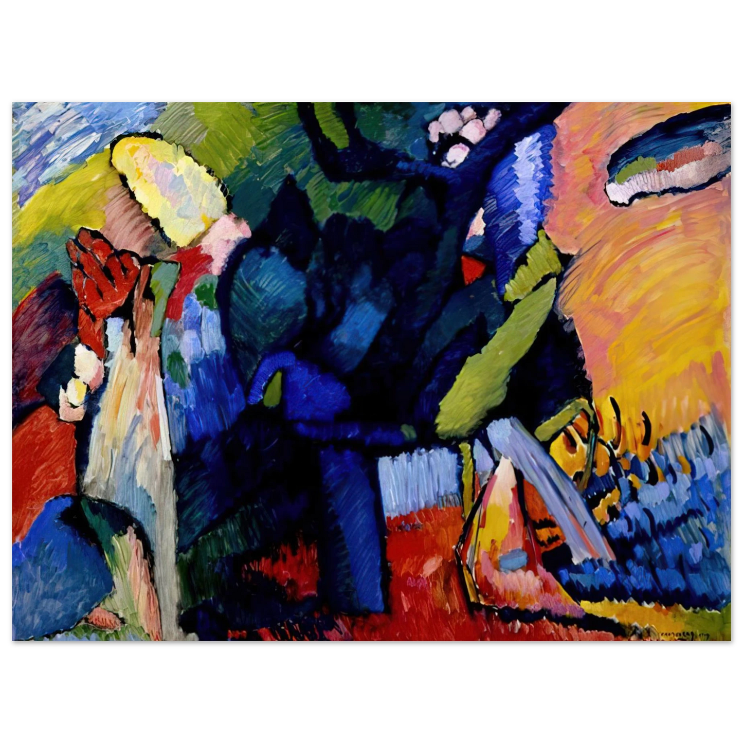 Wassily Kandinsky - IMPROVISATION 4 1909 75x100 cm / 30x40inches Fine Art Poster