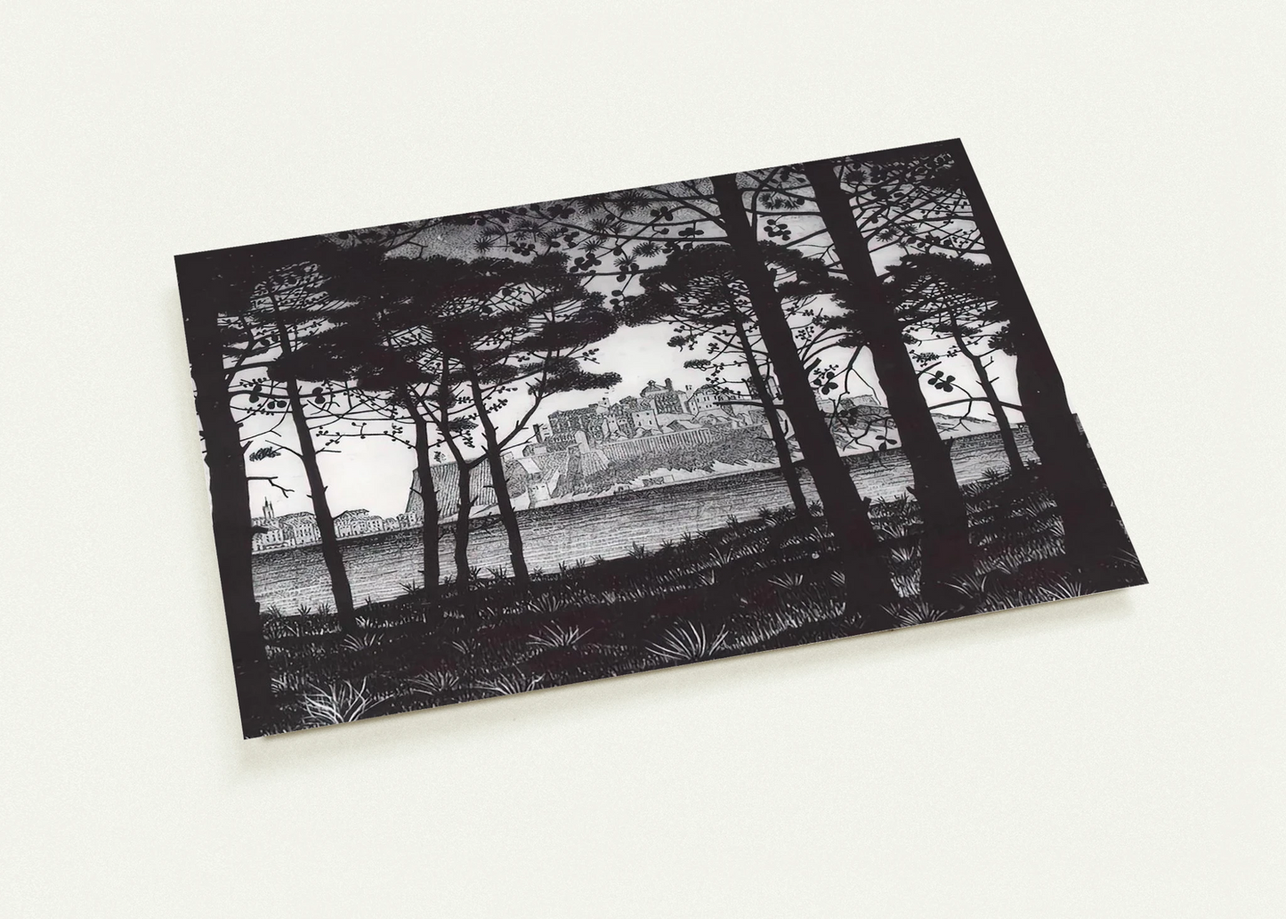 PINETA OF CALVI CORSICA By MC Escher Pack of 10 Post Cards | MC Escher Post Cards | A6 (10.5 x 14.8 cm) - 4.1 x 5.8 inches