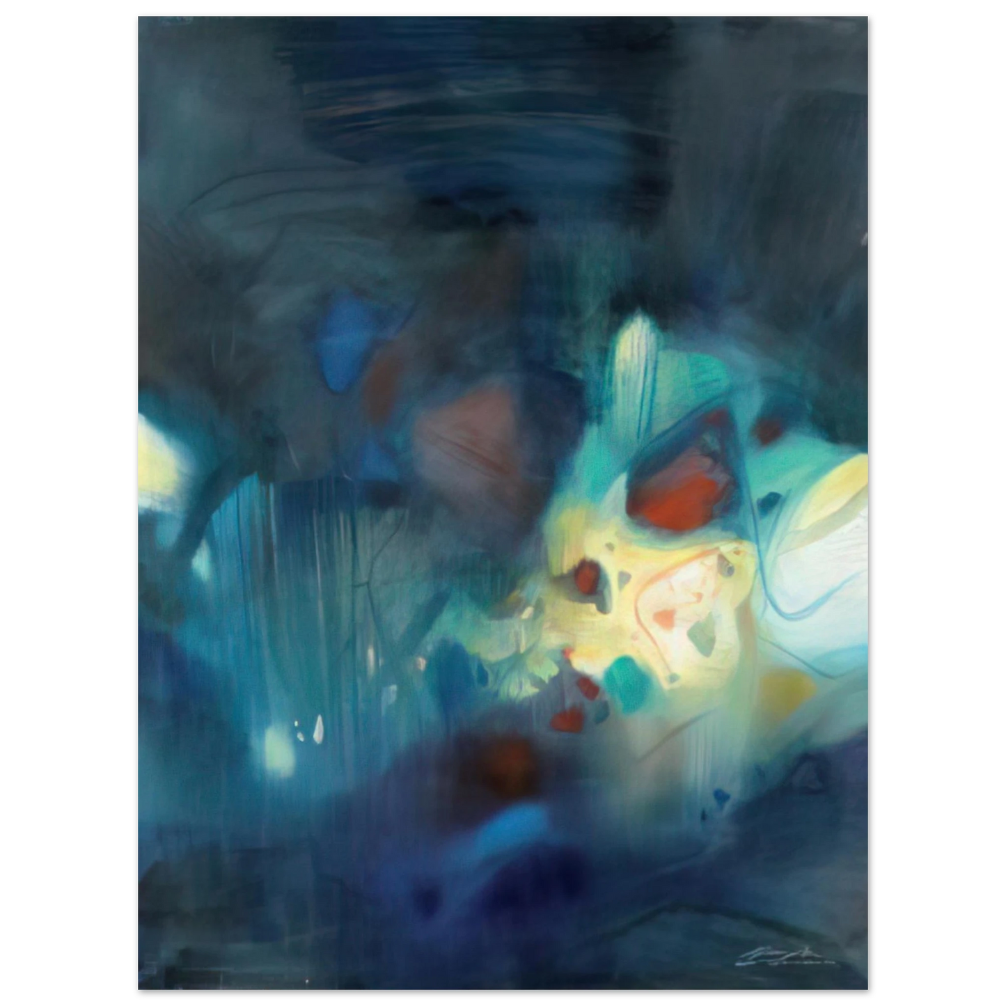 Chu teh Chun - CLAIR D OBSCURITE 1988 75x100 cm / 30x40inches Fine Art Poster