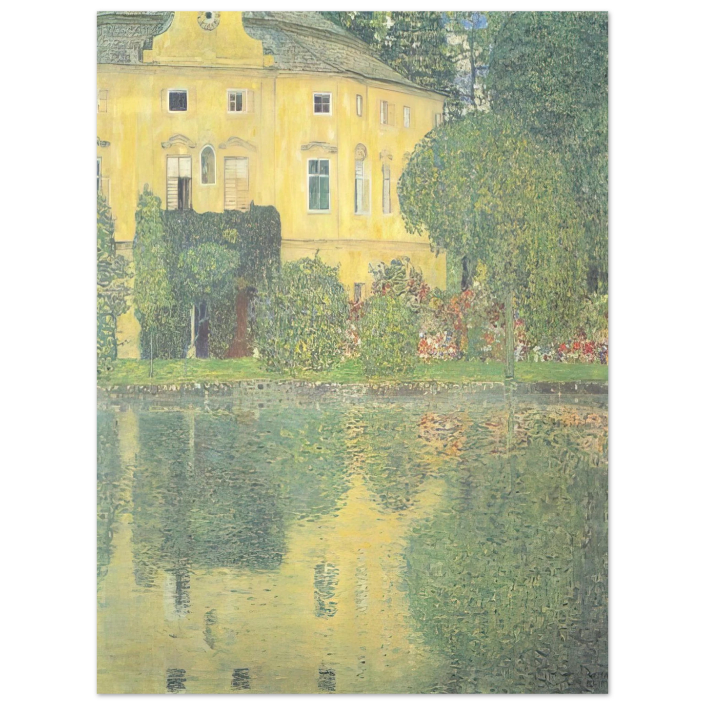 Gustav Klimt - SCHLOSS KAMMER ON THE ATTERSEE IV 75x100 cm / 30x40inches Fine Art Poster