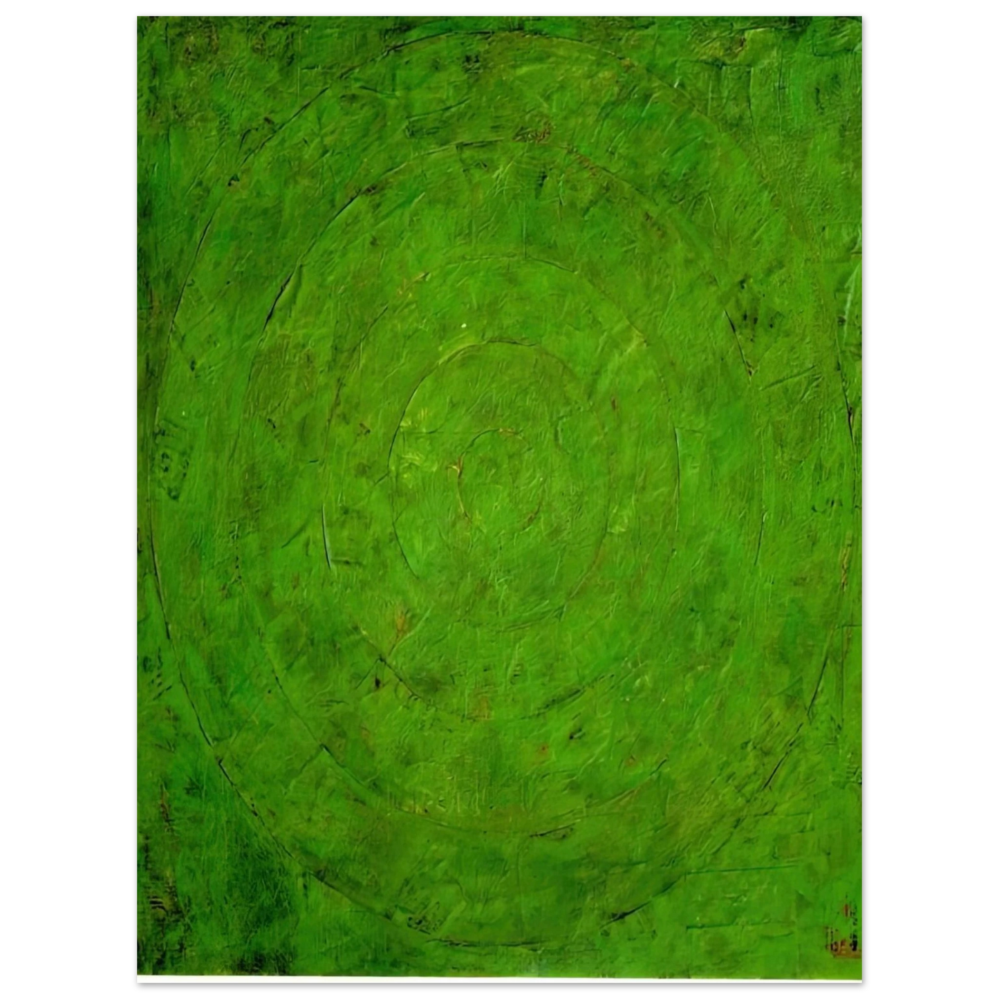 Jasper Johns - GREEN TARGET 75x100 cm / 30x40inches Fine Art Poster