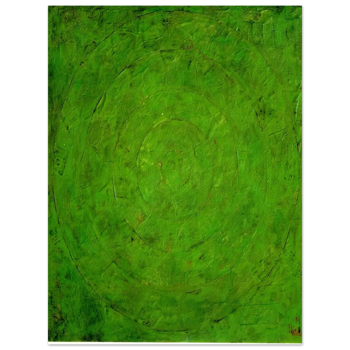Jasper Johns - GREEN TARGET 75x100 cm / 30x40inches Fine Art Poster