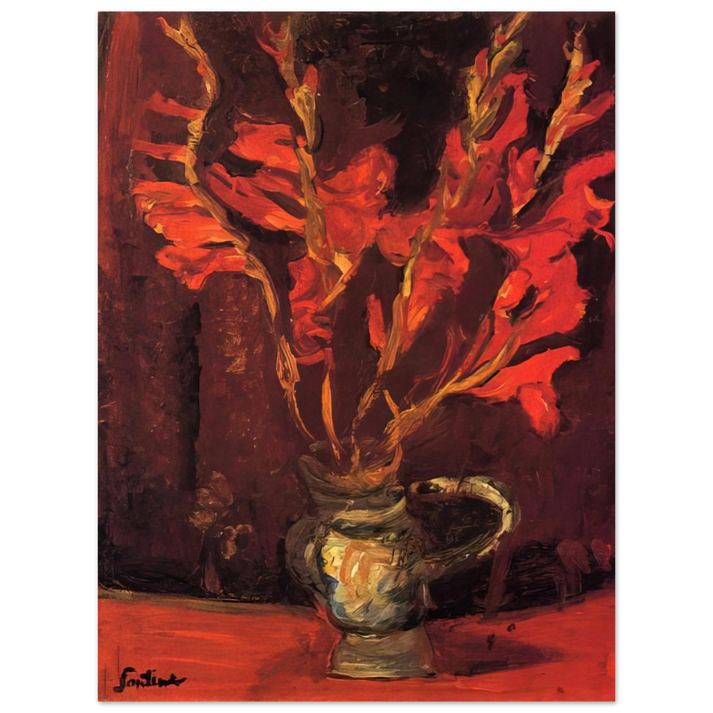 Chaim Soutine - GLADIOLI 1919 75x100 cm / 30x40inches Fine Art Poster