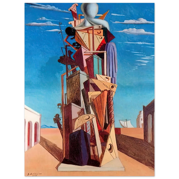 Giorgio de Chirico - THE GREAT MACHINE 1925 75x100 cm / 30x40inches Fine Art Poster