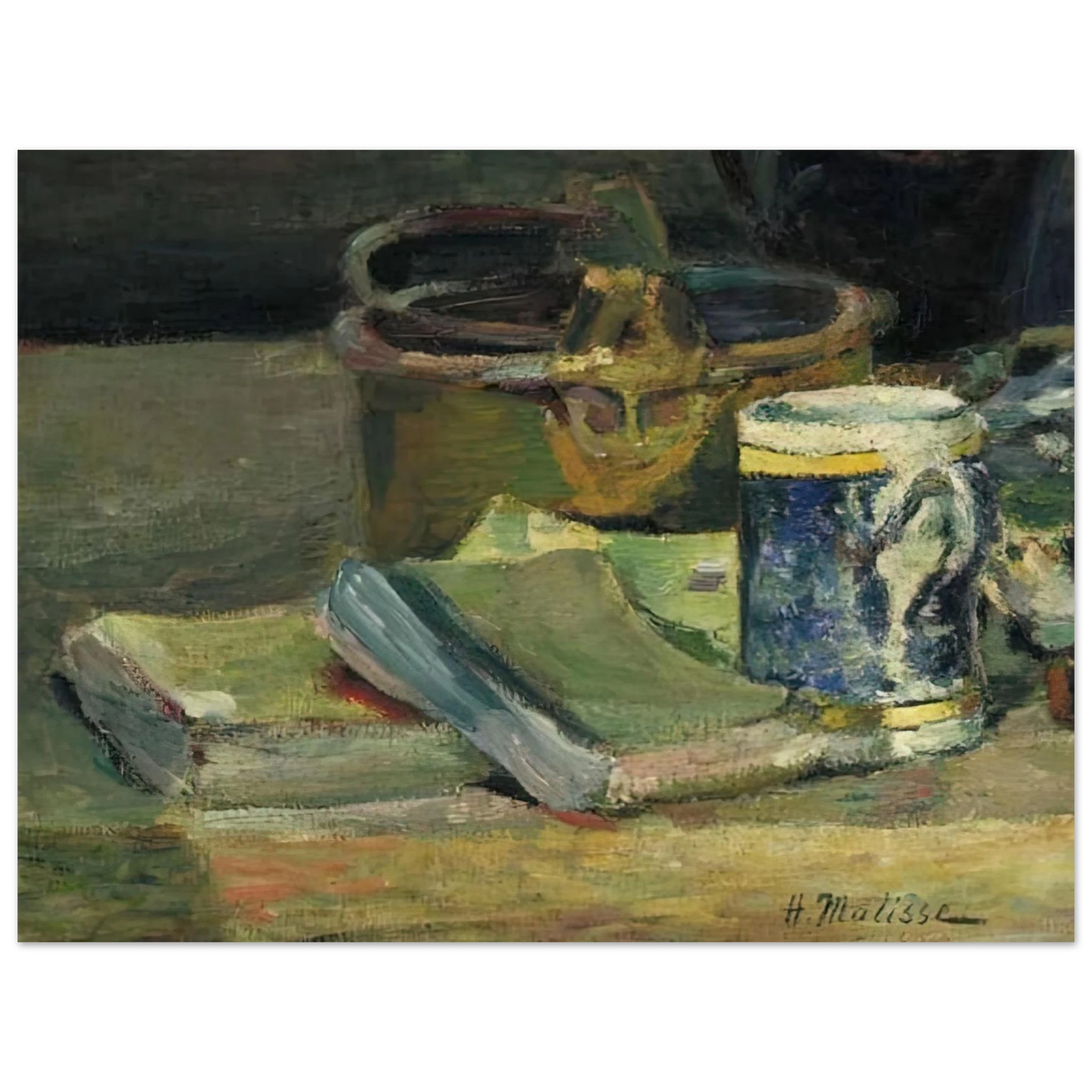 Henri Matisse - STILL LIFE WITH BOOKS 1895 75x100 cm / 30x40inches Fine Art Poster