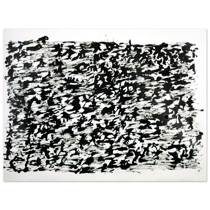 Henri Michaux - UNTITLED CHINESE INK DRAWING 1961 75x100 cm / 30x40inches Fine Art Poster