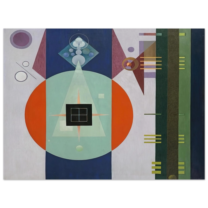 Rudolf Bauer - DARK SQUARE 1938 75x100 cm / 30x40inches Fine Art Poster