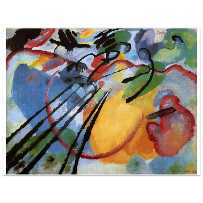 Wassily Kandinsky - IMPROVISATION 26 ROWING 1912 75x100 cm / 30x40inches Fine Art Poster