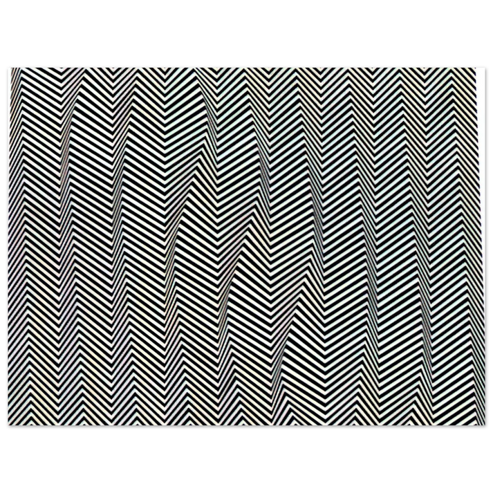 Bridget Riley - DESCENDING 1966 75x100 cm / 30x40inches Fine Art Poster