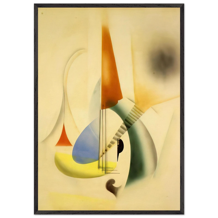 JAZZ - Man Ray 70x100 cm / 28x40 inches Framed Art Print – Black Wooden Frame