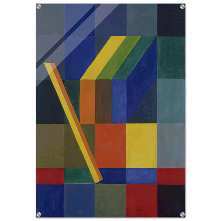 Space Composition I - 1944 - Johannes Itten Acrylic Print - 70x100 cm / 28x40″ inches | Johannes Itten Wall Art | Johannes Itten Prints