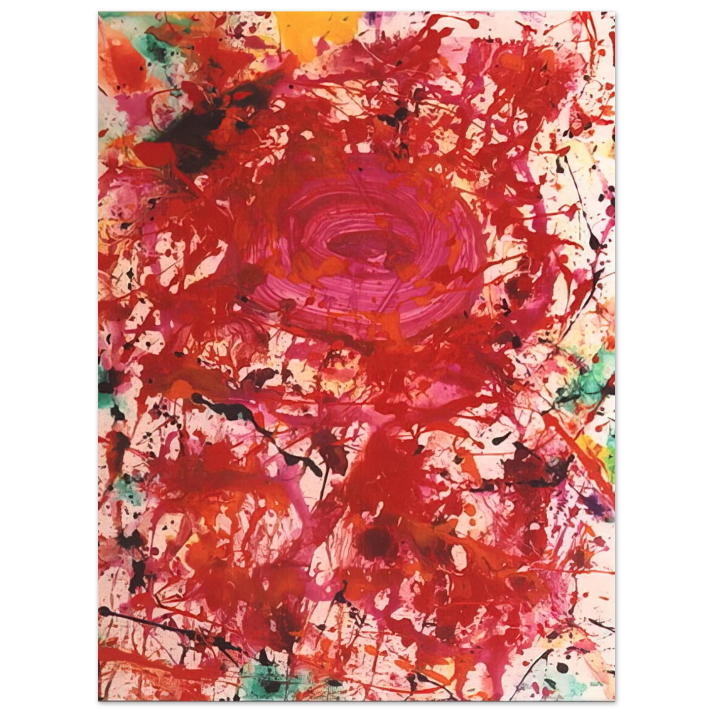 Sam Francis - Untitled SF90-362 75x100 cm / 30x40inches Fine Art Poster
