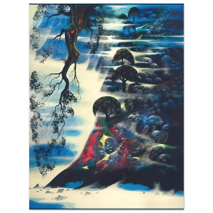 Eyvind Earle - Summer Morning Mist 75x100 cm / 30x40inches Fine Art Poster