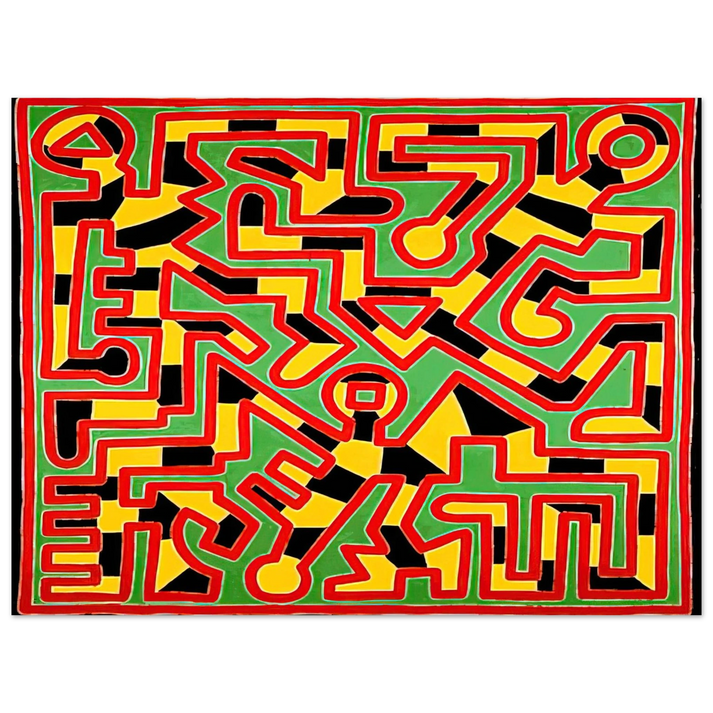 Keith Haring - UNTITLED 1988 75x100 cm / 30x40inches Fine Art Poster
