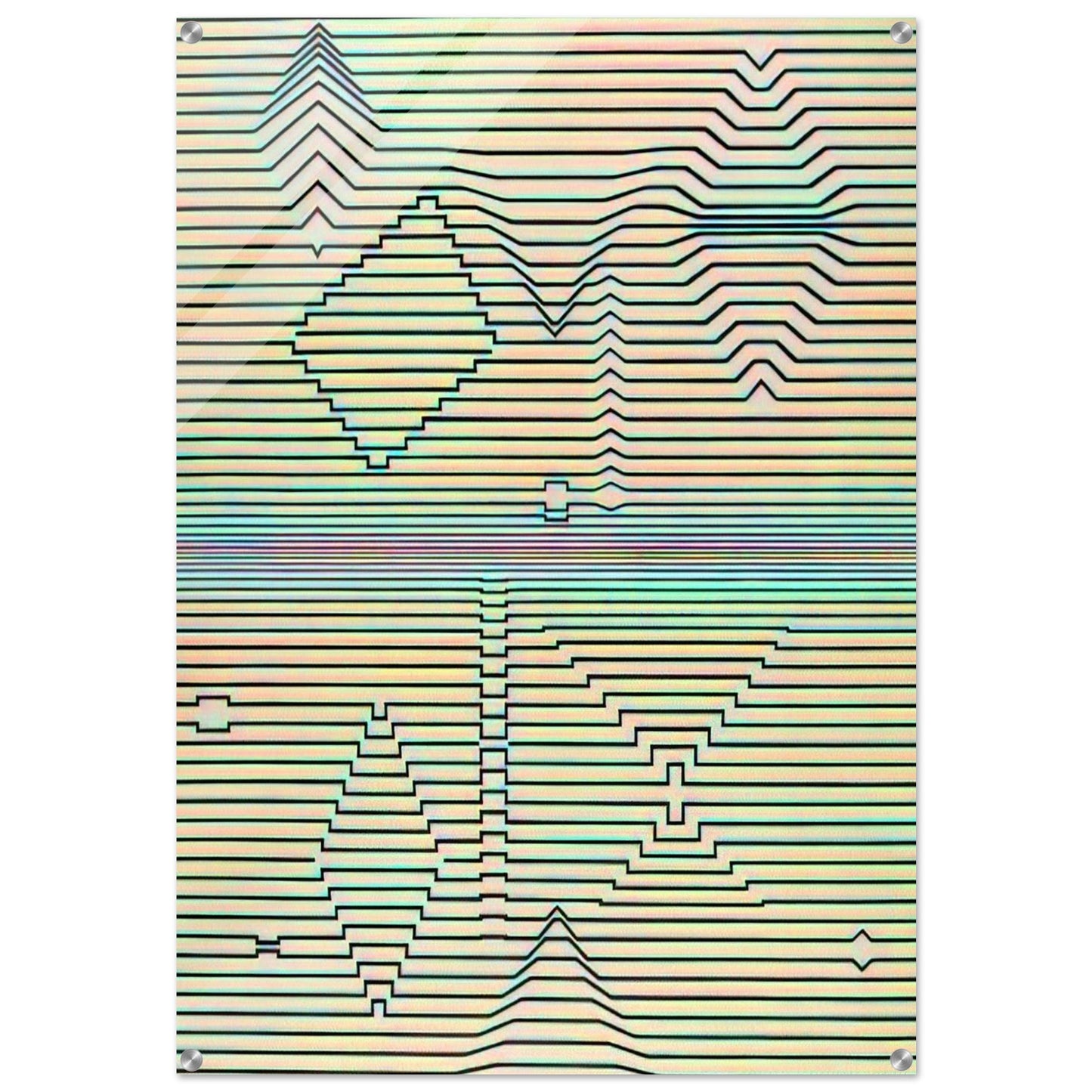 Birth - Victor Vasarely Acrylic Print - 70x100 cm / 28x40″ inches | Victor Vasarely Wall Art | Victor Vasarely Prints