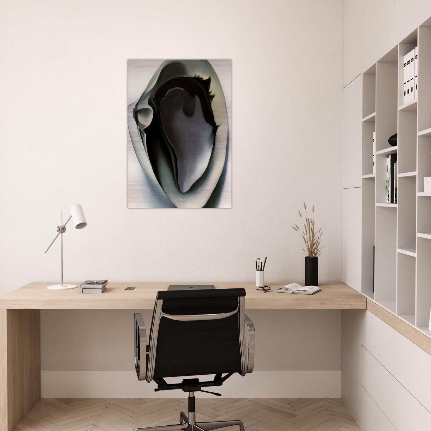 Clam and mussel - Georgia O'Keeffe Brushed Aluminum Print - 70x100 cm / 28x40 inches | Georgia O'Keeffe Aluminum Print | Georgia O'Keeffe Prints