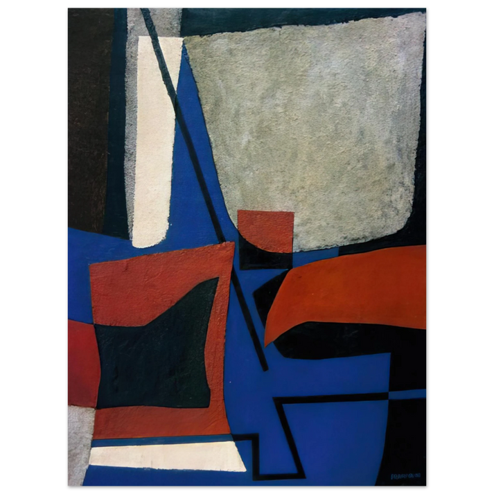 Enrico Prampolini - ABSTRACT COMPOSITION 1955 75x100 cm / 30x40inches Fine Art Poster