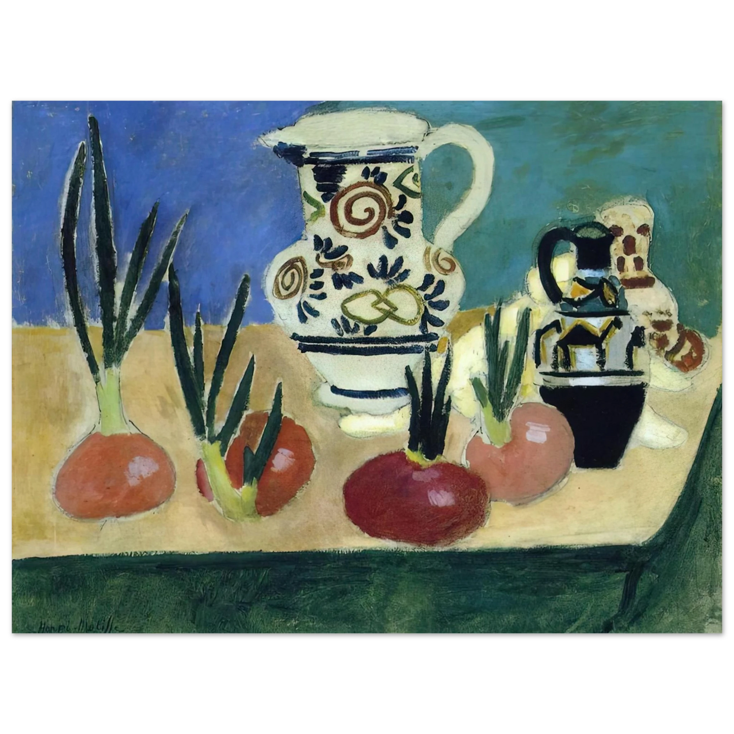 Henri Matisse - THE RED ONIONS 1906 75x100 cm / 30x40inches Fine Art Poster
