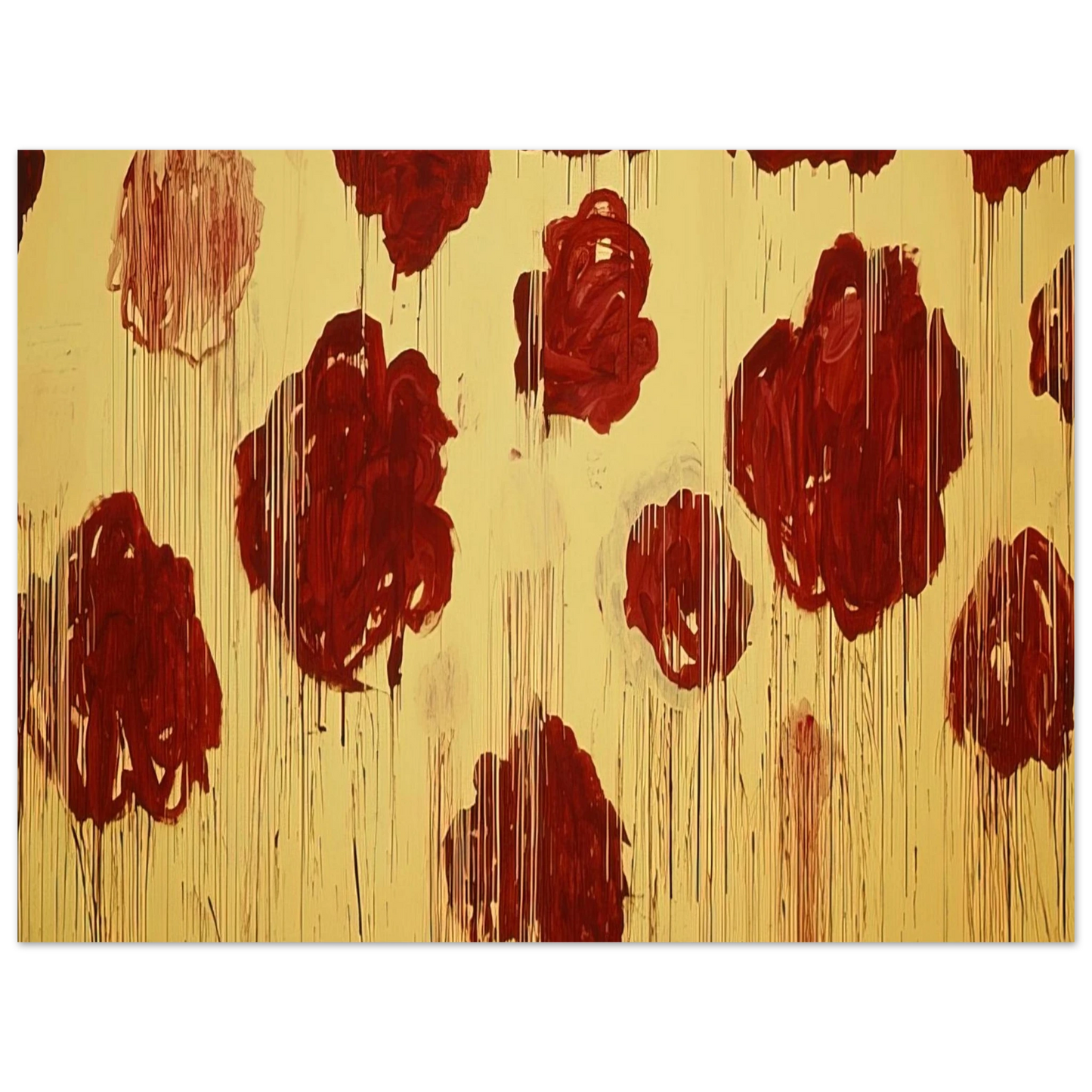 Cy Twombly - Untitled, Blooming, A Scattering of Blossoms & Other Things 75x100 cm / 30x40inches Fine Art Poster