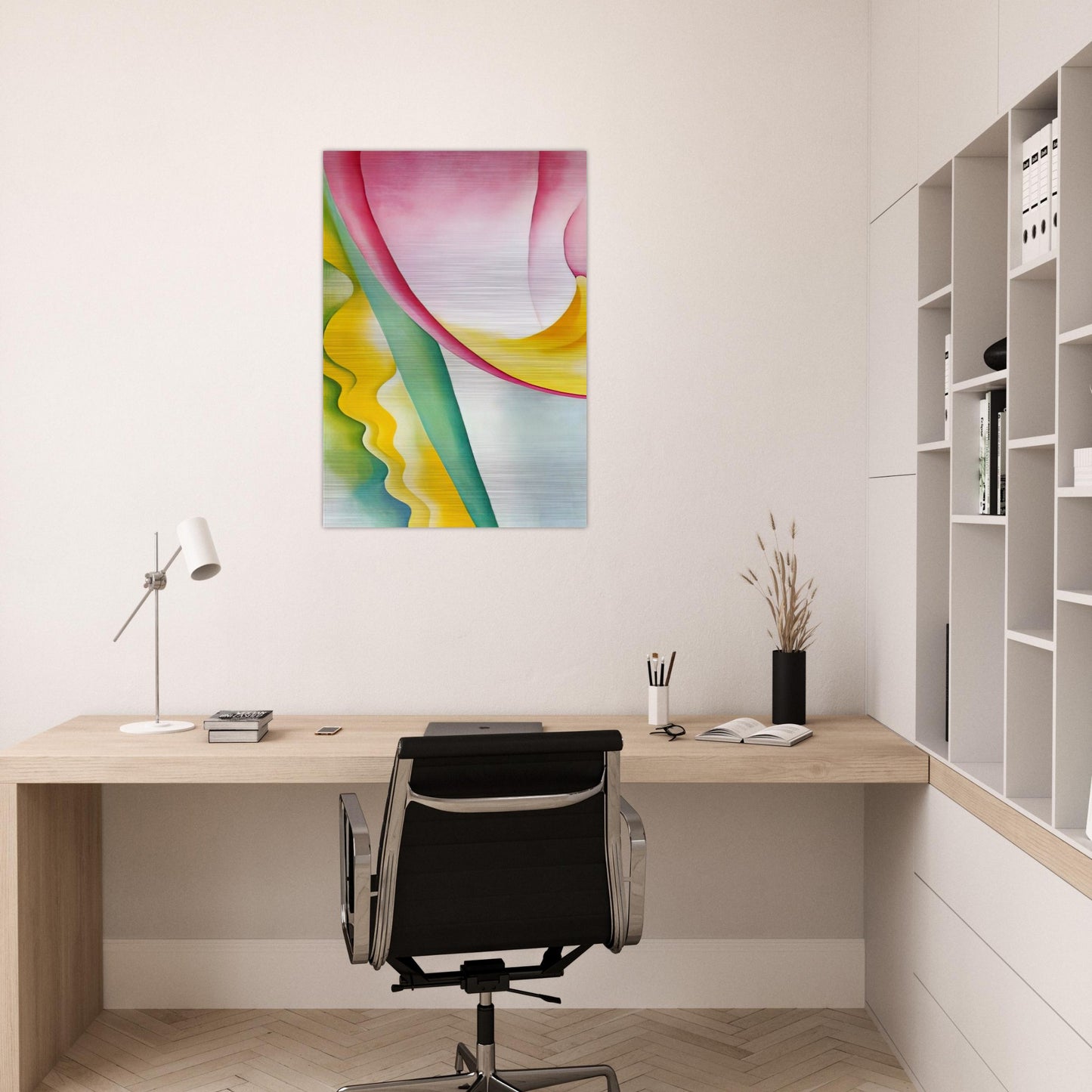 Abstraction No. 77 Tulip - Georgia O'Keeffe Brushed Aluminum Print - 70x100 cm / 28x40 inches | Georgia O'Keeffe Aluminum Print | Georgia O'Keeffe Prints