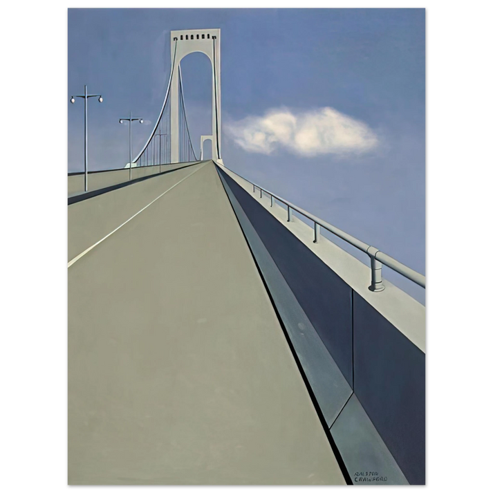 Ralston Crawford - Whitestone Bridge - 1940 75x100 cm / 30x40inches Fine Art Poster