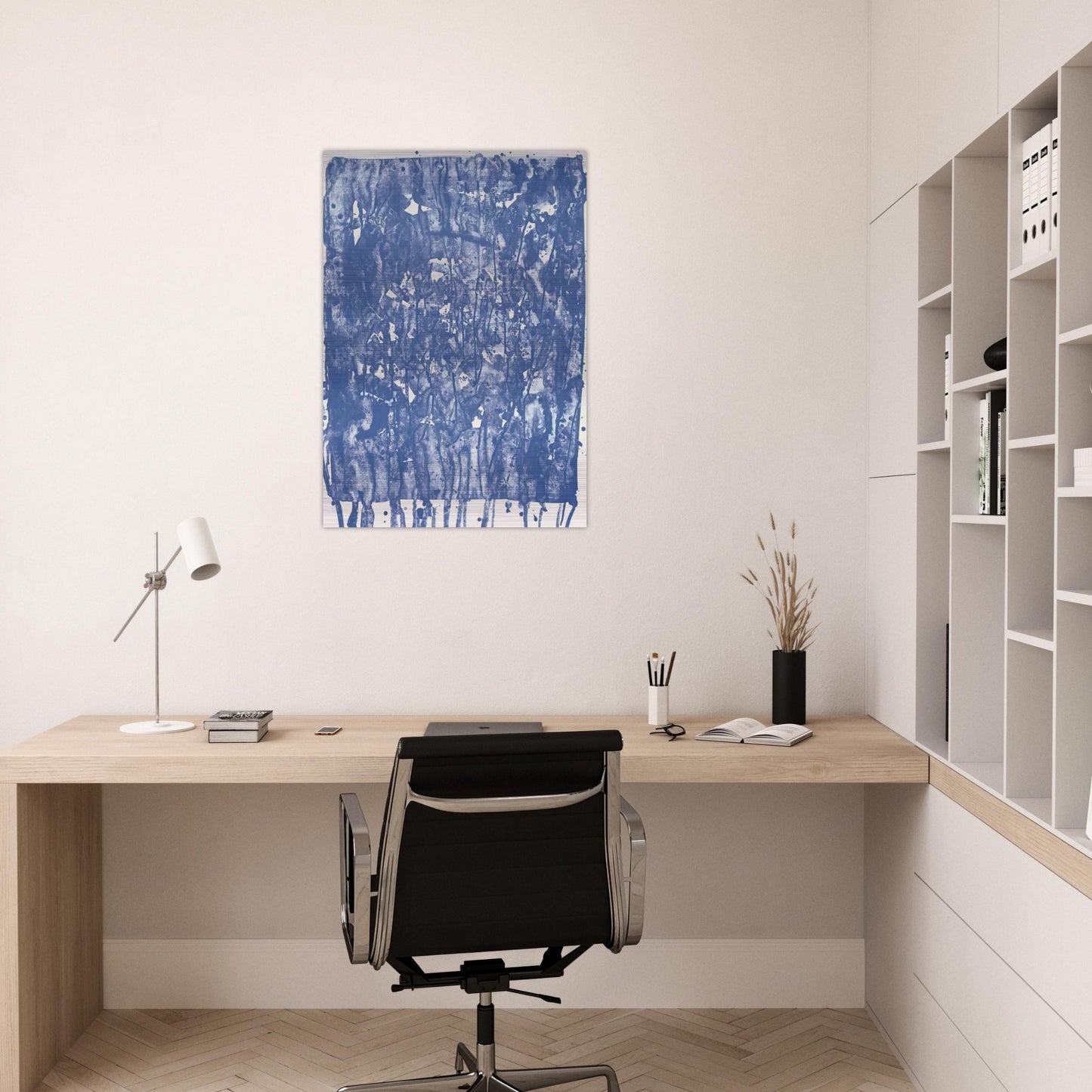 Untitled from Papierski Portfolio SF 351 - Sam Francis Brushed Aluminum Print - 70x100 cm / 28x40 inches | Sam Francis Aluminum Print | Sam Francis Prints