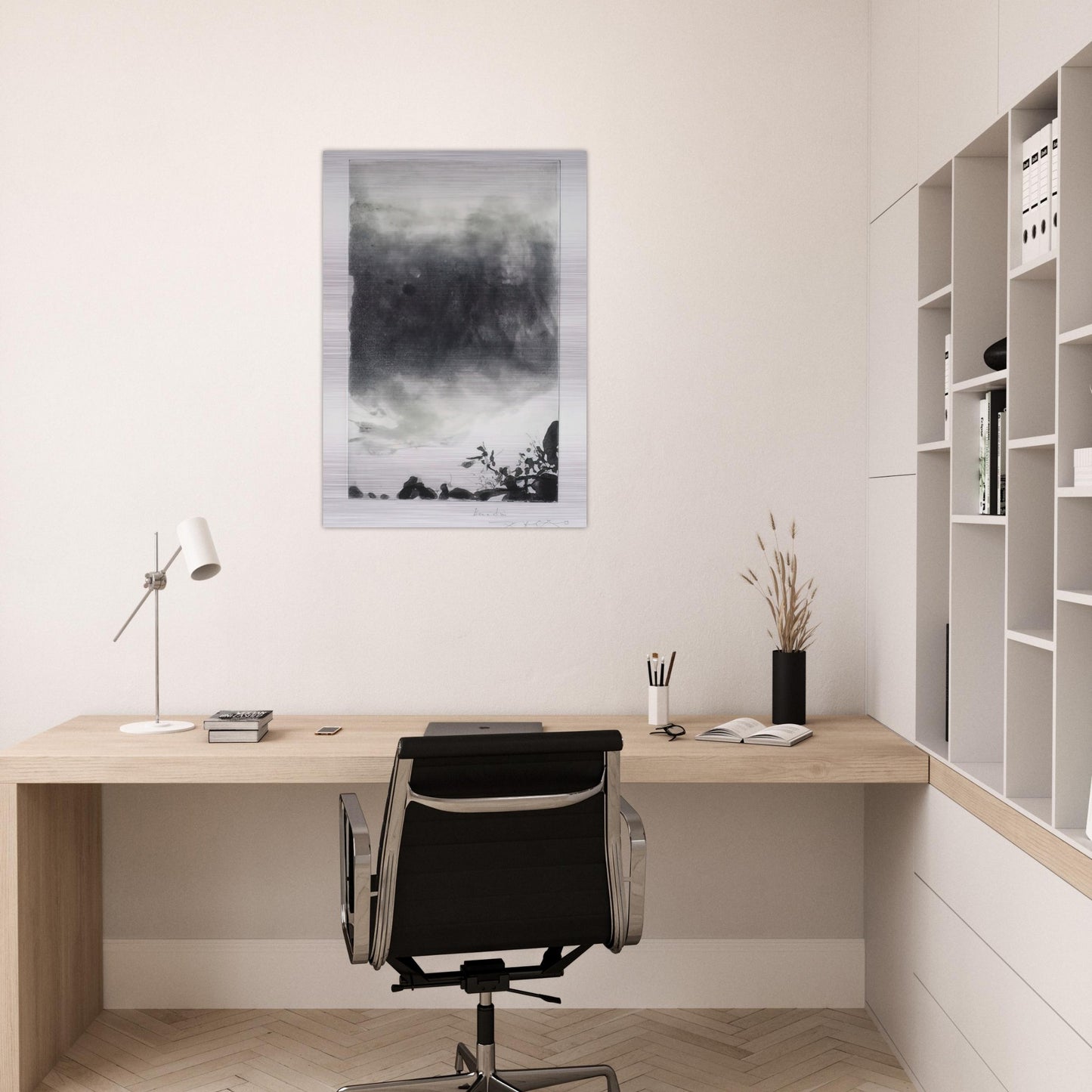 PROUSTIANA 1991 - Zao Wou-Ki Brushed Aluminum Print - 70x100 cm / 28x40 inches | Zao Wou-Ki Aluminum Print | Zao Wou-Ki Prints
