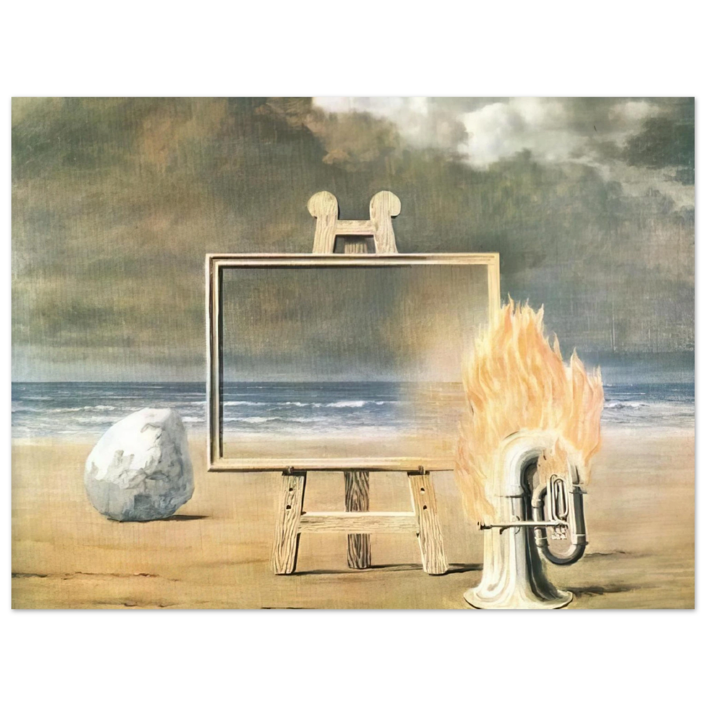 Rene Magritte - THE FAIR CAPTIVE 1947 75x100 cm / 30x40inches Fine Art Poster