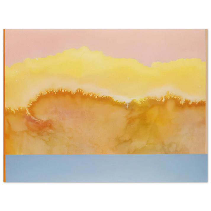 Ronnie Landfield - Turquoise Prairie - 1979 75x100 cm / 30x40inches Fine Art Poster