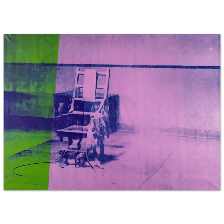 Andy Warhol - Big electric chair Fine Art Poster