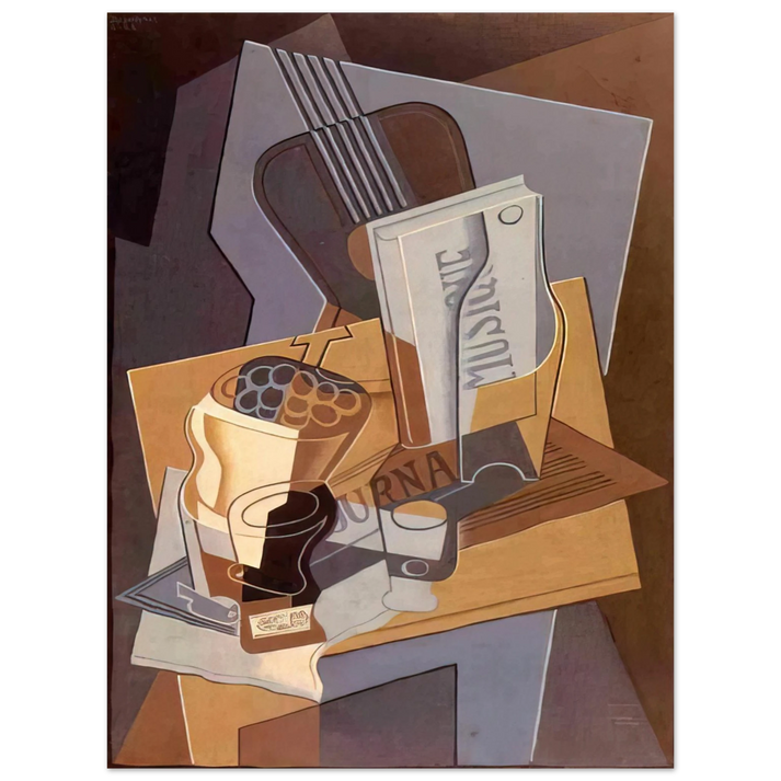 Juan Gris - THE BOOK OF MUSIC 1922 75x100 cm / 30x40inches Fine Art Poster