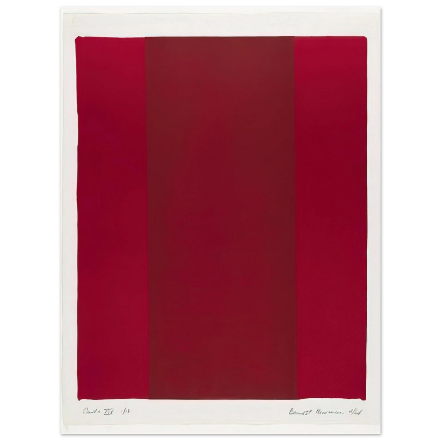 Barnett Newman - Canto XIV 75x100 cm / 30x40inches Fine Art Poster
