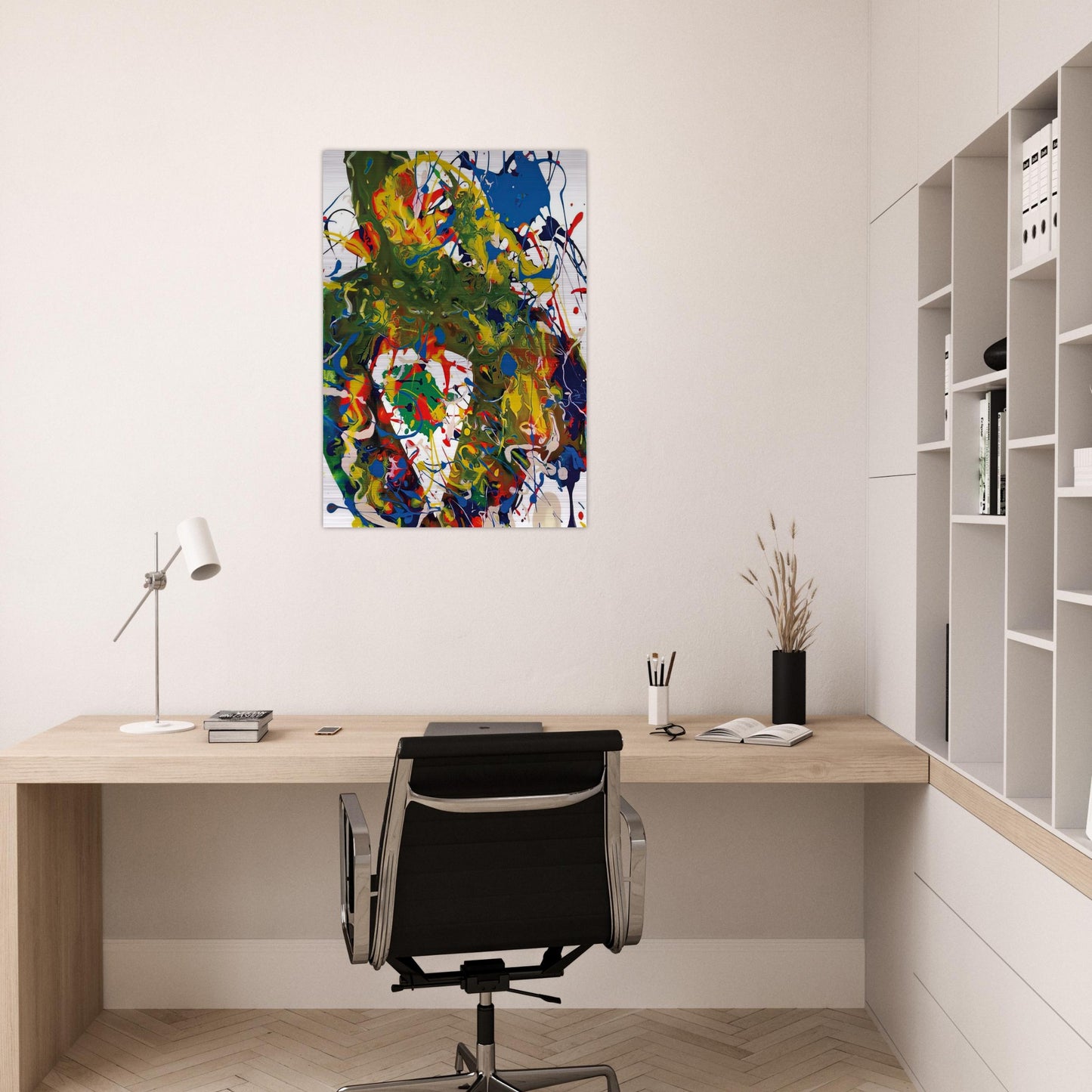 Untitled SFP94-65 SFF 1739 - Sam Francis Brushed Aluminum Print - 70x100 cm / 28x40 inches | Sam Francis Aluminum Print | Sam Francis Prints