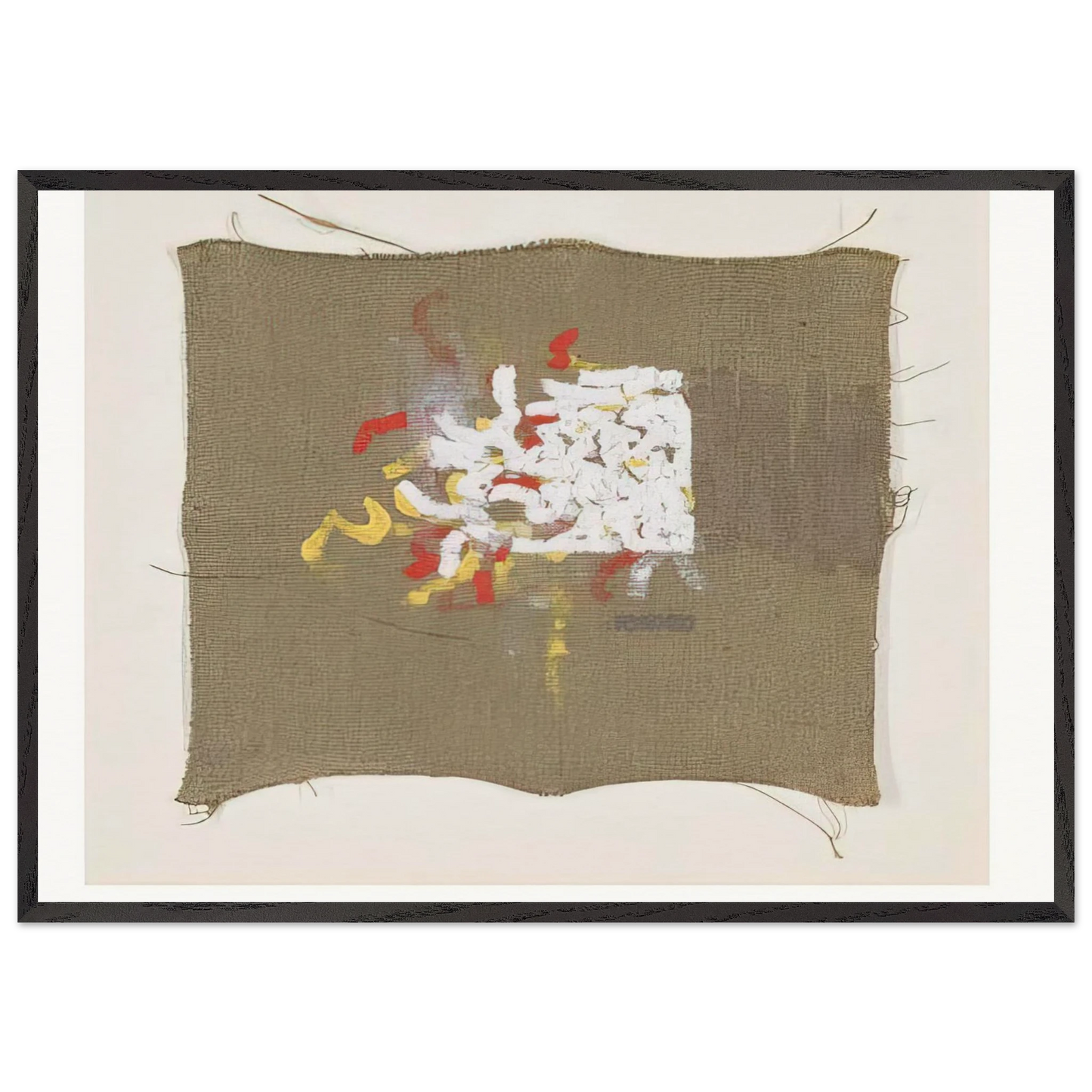 Untitled 36 - Robert Ryman 70x100 cm / 28x40 inches Framed Art Print – Black Wooden Frame