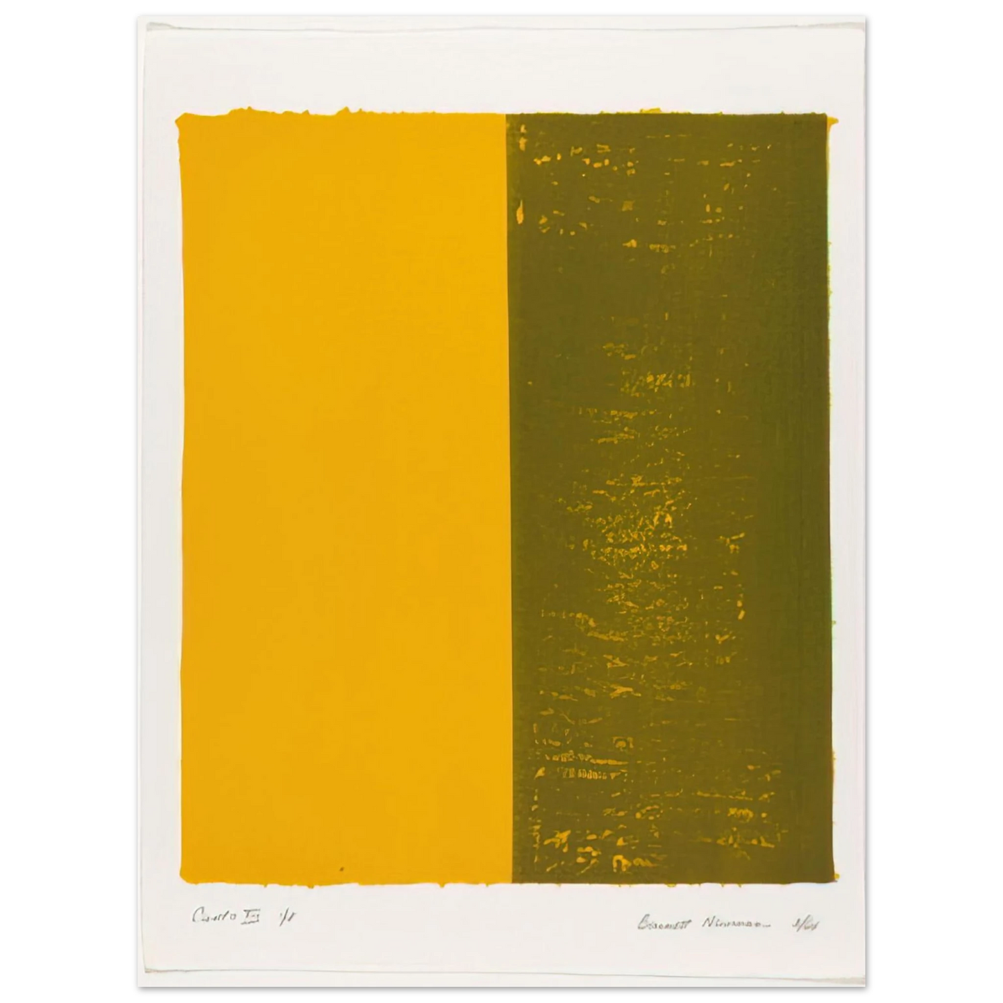 Barnett Newman - Canto XIII 75x100 cm / 30x40inches Fine Art Poster