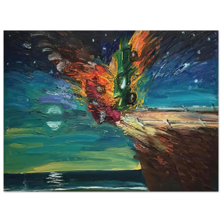 Carlos Almaraz - Over the Edge - 1984 75x100 cm / 30x40inches Fine Art Poster