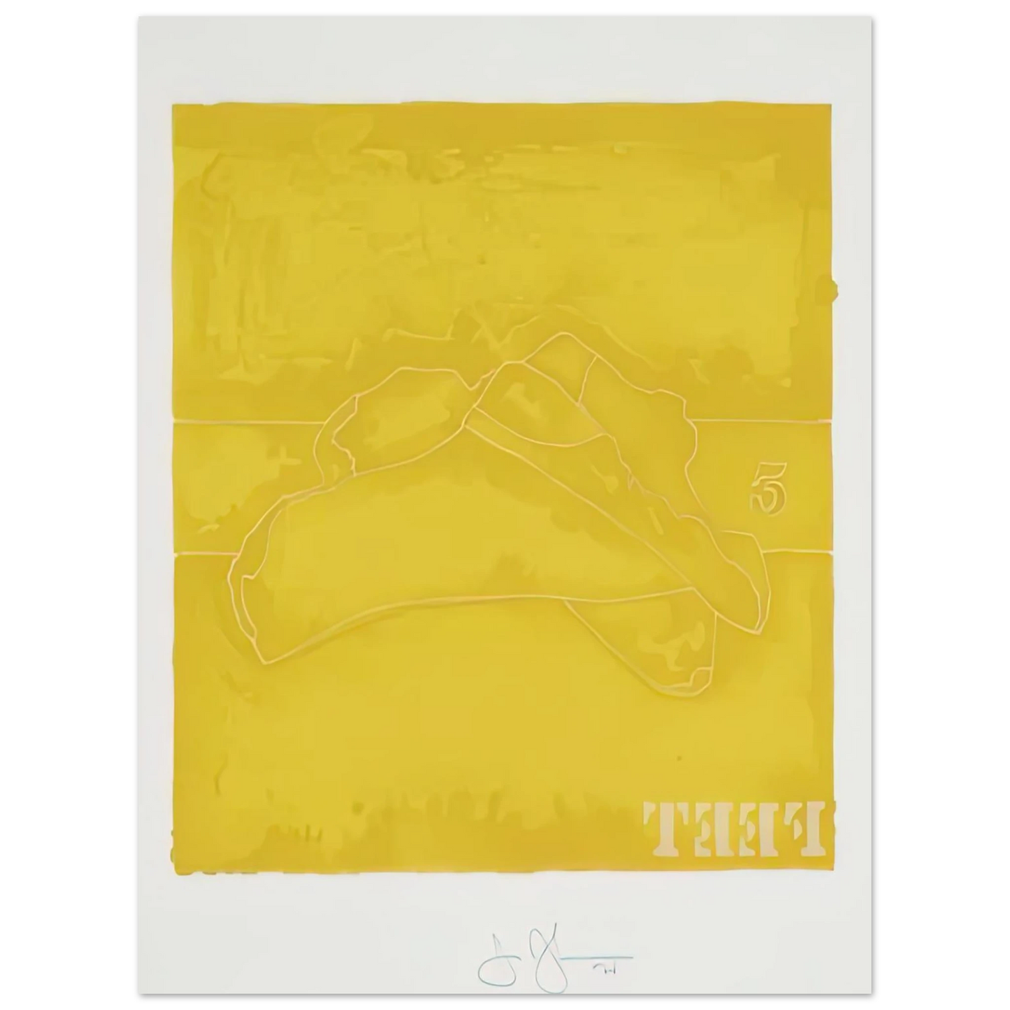 Jasper Johns - FEET 1974 75x100 cm / 30x40inches Fine Art Poster