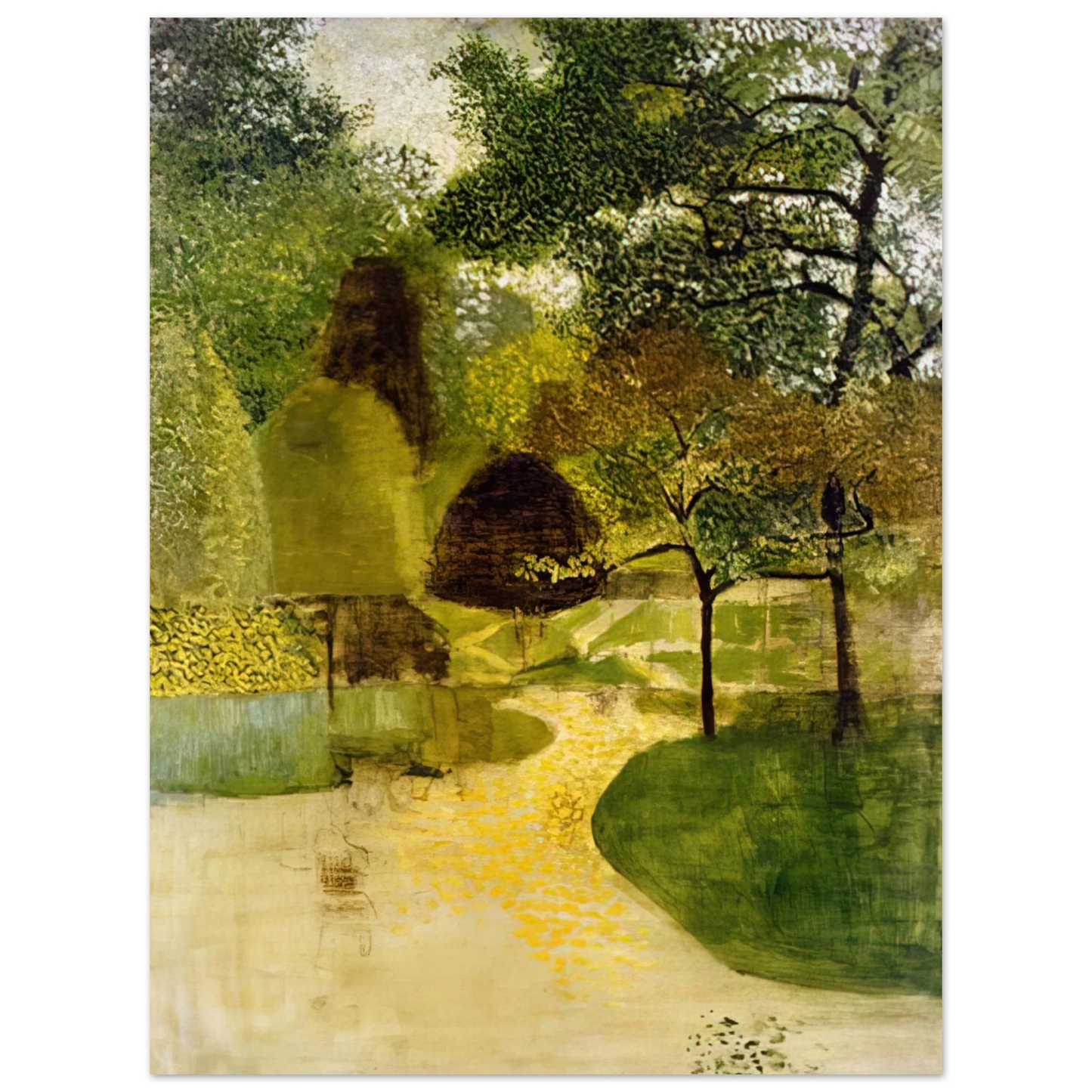 Victor Pasmore - THE PARK 1947 75x100 cm / 30x40inches Fine Art Poster