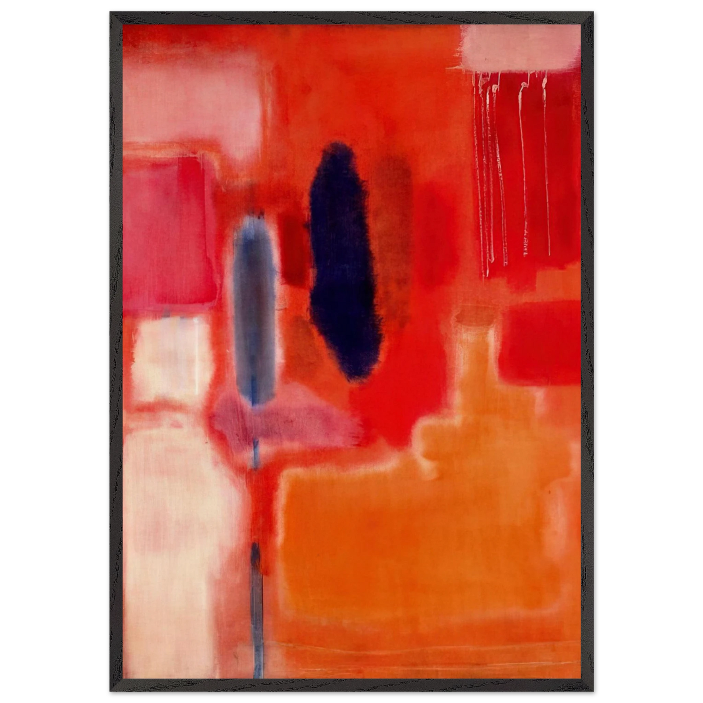 No 9 - 1948 - Mark Rothko 70x100 cm / 28x40 inches Framed Art Print – Black Wooden Frame