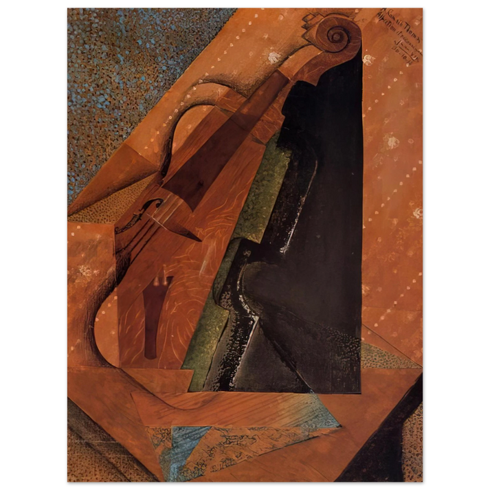 Juan Gris - THE VIOLIN 1914 75x100 cm / 30x40inches Fine Art Poster