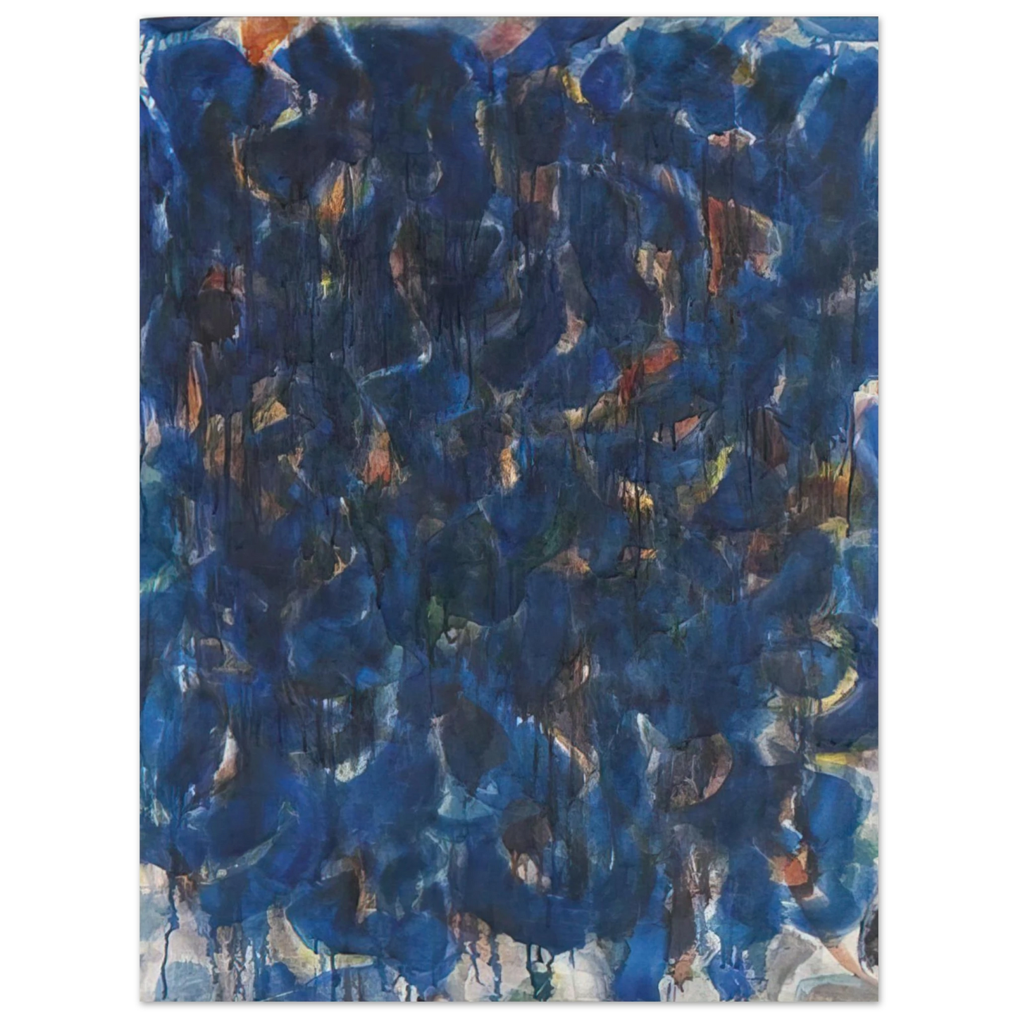 Sam Francis - Blue and Red 75x100 cm / 30x40inches Fine Art Poster