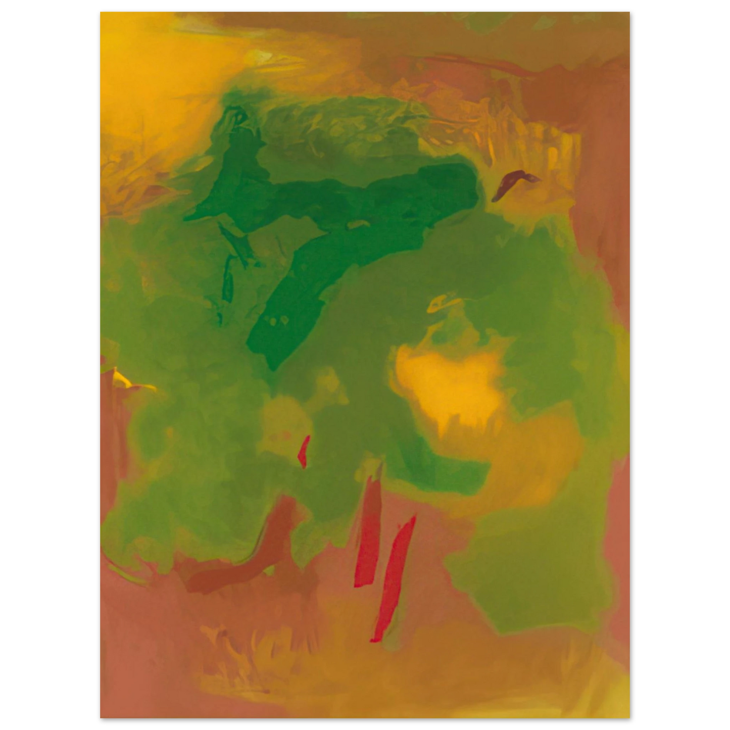 Esteban Vicente - VISION 1991 75x100 cm / 30x40inches Fine Art Poster
