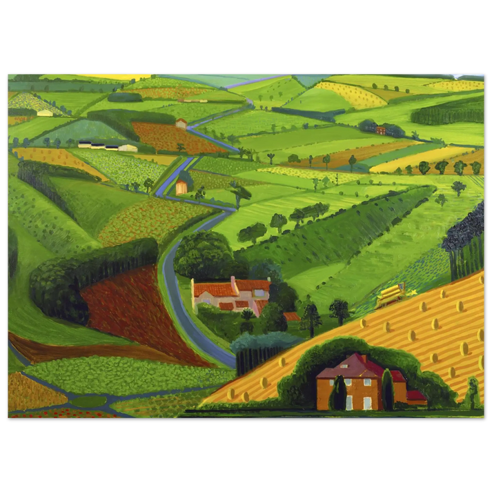 David Hockney - David Hockney Wall art - 13x18 cm / 5x7 Inches - Premium Wooden Framed Poster With Fine Art Paper - Black frame