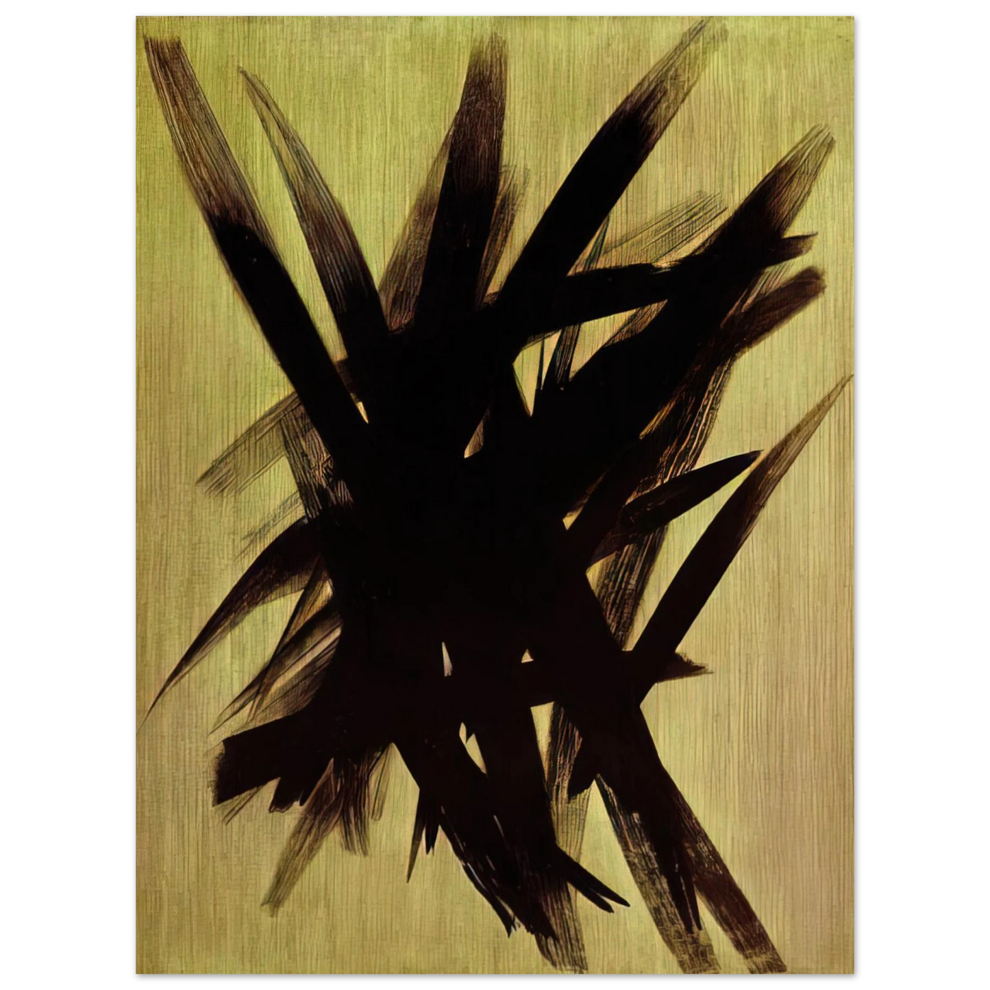 Hans Hartung - Untitled T1955-23 - 1955 75x100 cm / 30x40inches Fine Art Poster