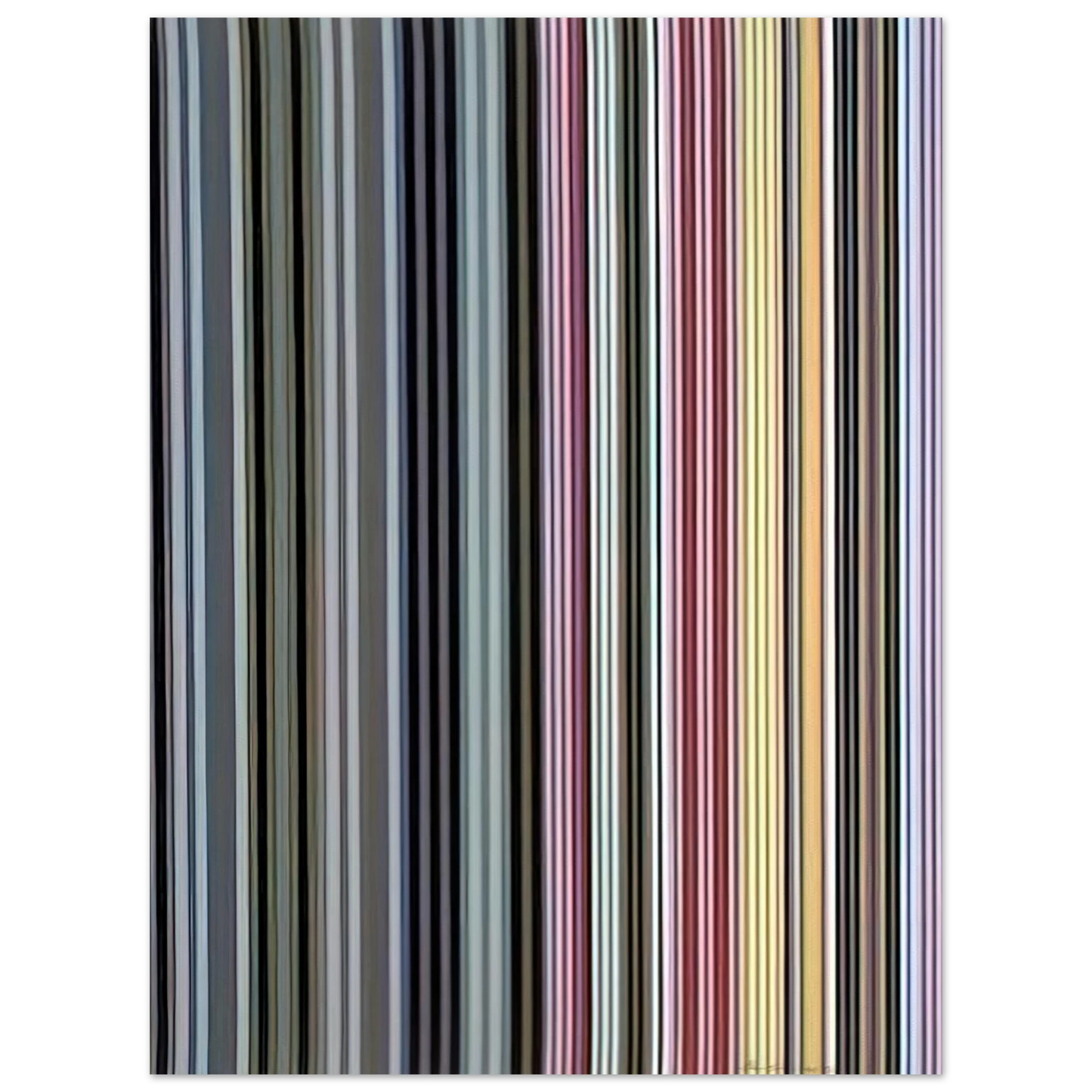 Gene Davis - Alice Tully Hall Sampler - 1961 75x100 cm / 30x40inches Fine Art Poster