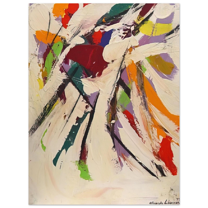 Alexander Liberman - Untitled Abstract - 1977 75x100 cm / 30x40inches Fine Art Poster